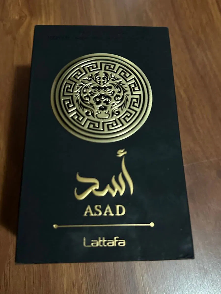 LATTAFA ASAD ✨ UN AROMA QUE DEJA HUELLA:  CALIDAD GARANTIZADA EN CADA ROCIADA                                     ⭐⭐⭐⭐⭐ Perfume árabe original, con notas intensas y duraderas para quienes valoran la elegancia auténtica.